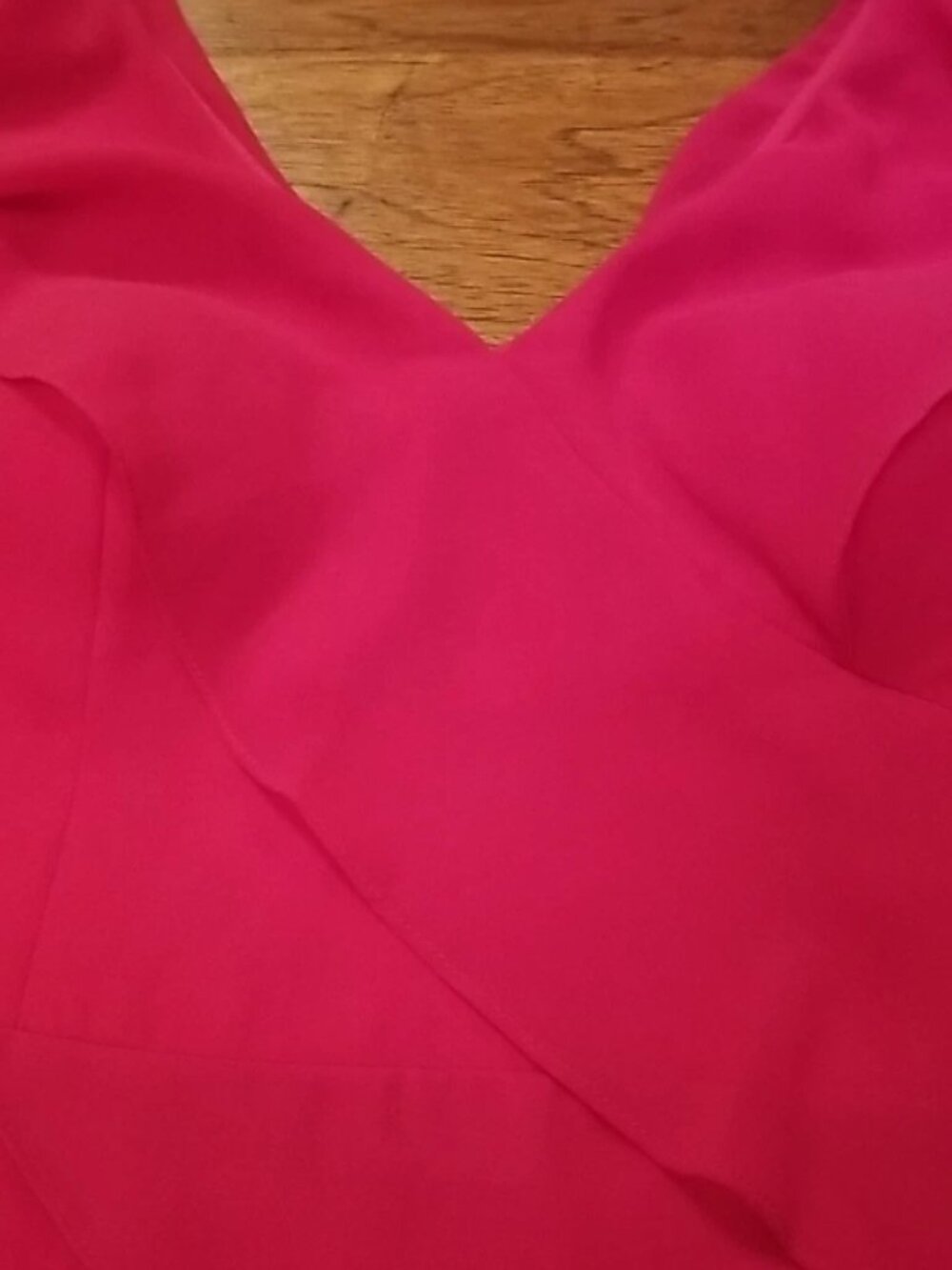 Teri Jon Rickie Freeman Designer $800 Pink Magenta Diagonally Tiered Gown Sz 12 - Picture 6 of 10